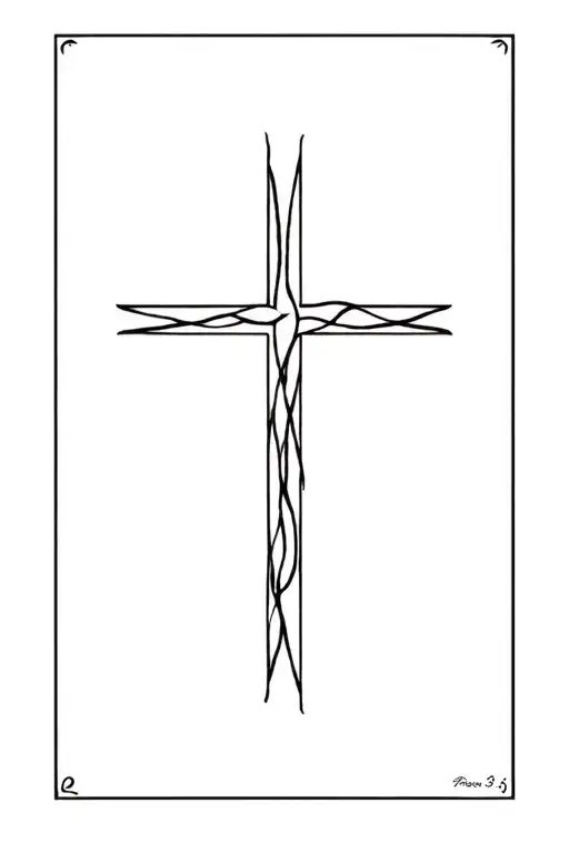 Proverbs 3 5 6 cross tattoo tattoo design idea