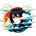 akatsuki cloud patterns tattoo design idea