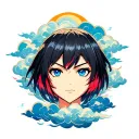 akatsuki cloud patterns tattoo design idea