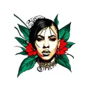 Gangsta tattoo design idea