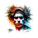 Gangsta tattoo design idea