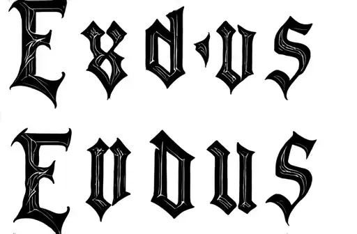"Exodus
14-14" tattoo design idea