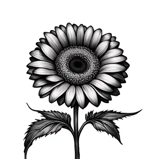 Gerbera tattoo design idea
