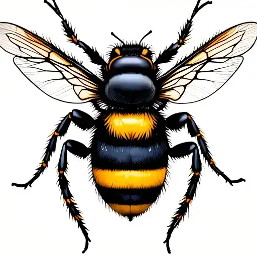 bumblebee tattoo design idea