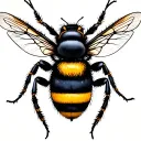 bumblebee tattoo design idea