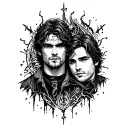 supernatural sam und dean tattoo design idea