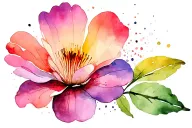 flor de maga flower blooming tattoo design idea