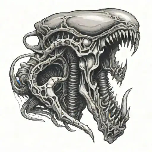xenomorph alien tattoo design idea