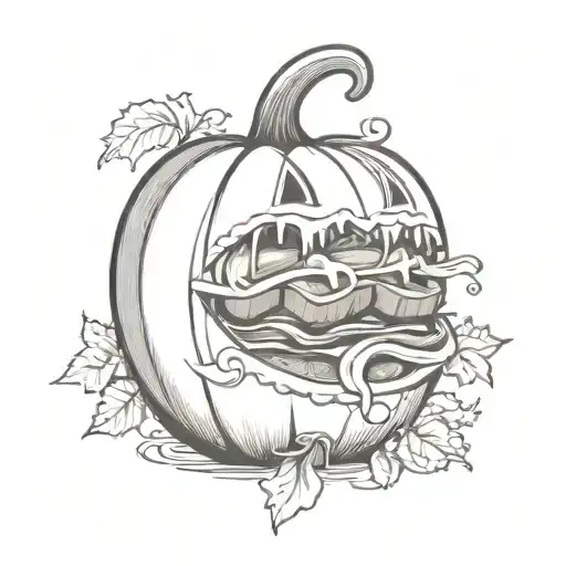 mcdonald's pumpkin tattoo design idea