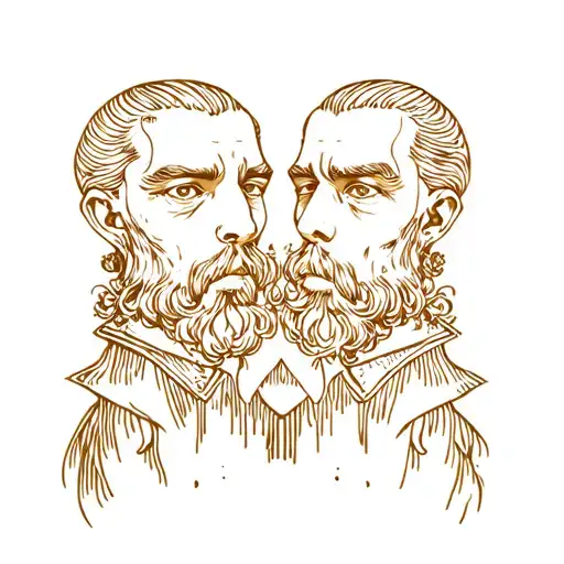 Twin tattoo design idea