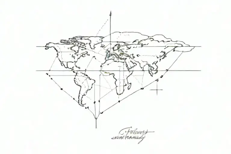 journey before destination tattoo design idea