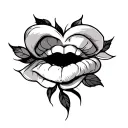 Create a tattoo design for someone who has always taken love too seriously and calls himself crazy. tattoo design idea