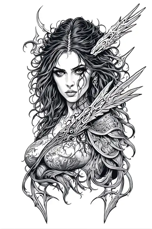 "Mazykeen" mazikeen lucifer tattoo design idea