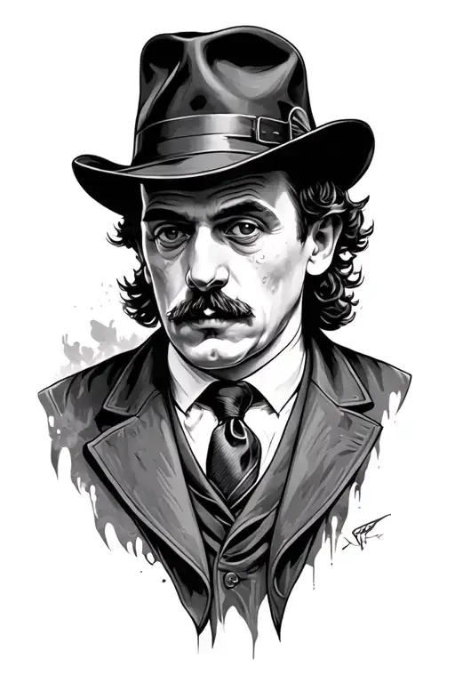 peaky blinders mafia tattoo design idea