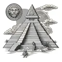 Mayan Pyramid tattoo design idea
