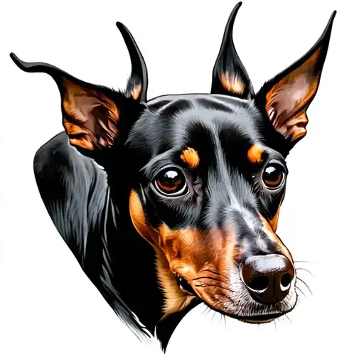 Pinscher tattoo design idea