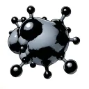 Molecule tattoo design idea