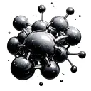 Molecule tattoo design idea