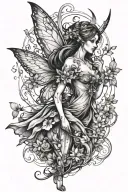Fairy tattoo design idea