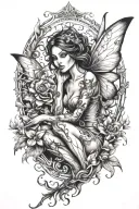Fairy tattoo design idea