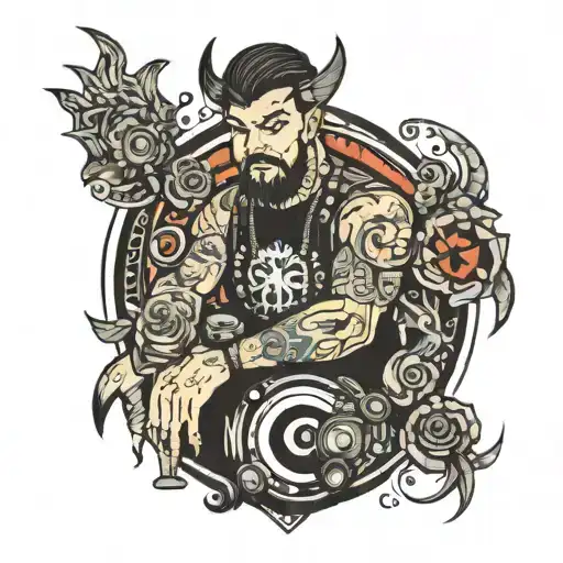 torogoz DJ tattoo design idea