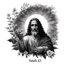 Isaiah 43 tattoo design idea