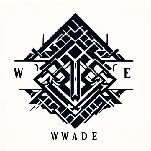 Sons name "Wade" tattoo design idea