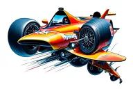 jet racing tattoo design idea