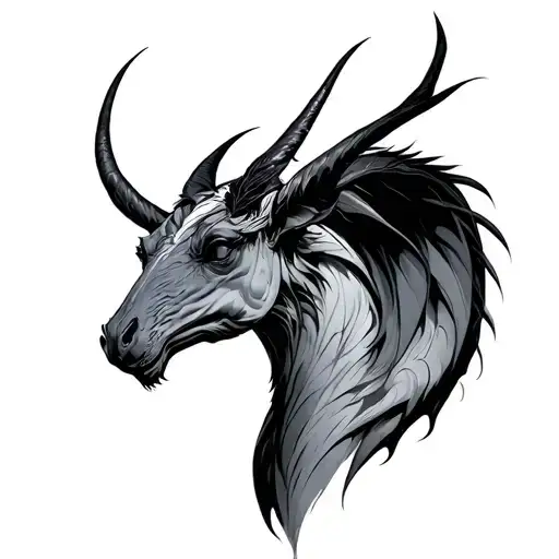 Thestral tattoo design idea