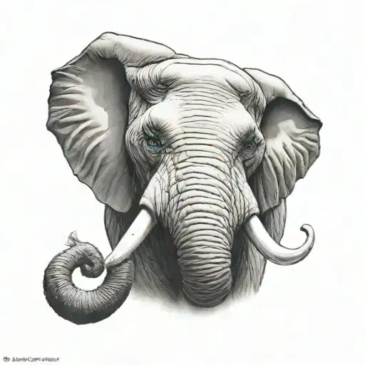 angry elephant head tattoo tattoo design idea