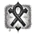 "You were wrong" Ankh cross adorned tattoo design idea