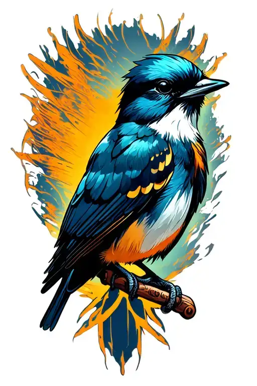 Shrike tattoo design idea