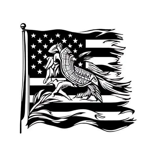  Dominican flag, USA flag, Taino tribal tattoo, Dominican Monument to the Heroes of the R tattoo design idea