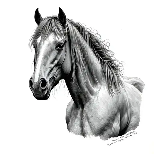 Patti Smith Horses album cover + lyrics of her song "Jesus died for somebody's sins but not mine" tattoo design idea