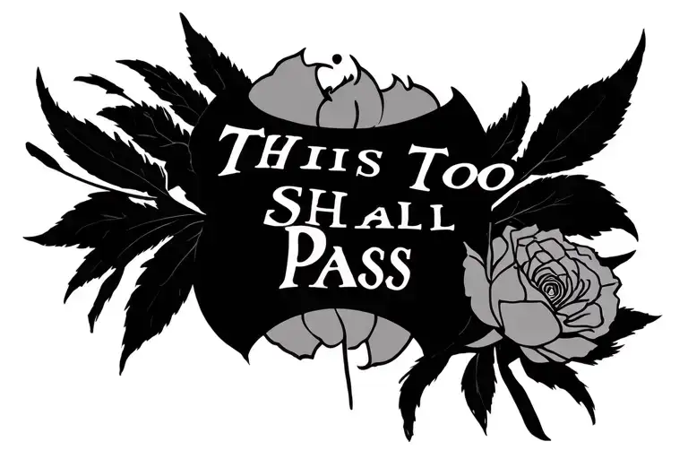 this too shall pass tattoo design idea