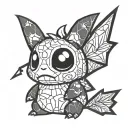Mimikyu tattoo design idea