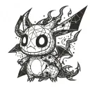 Mimikyu tattoo design idea