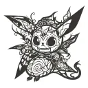 Mimikyu tattoo design idea