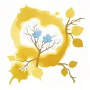 Design Elements1. Forest Branches (Out of the Woods)    * At the top, a canopy of bare, interwoven tree branches sprea tattoo design idea