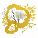 Design Elements1. Forest Branches (Out of the Woods)    * At the top, a canopy of bare, interwoven tree branches sprea tattoo design idea