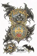 batman logo tattoo design idea