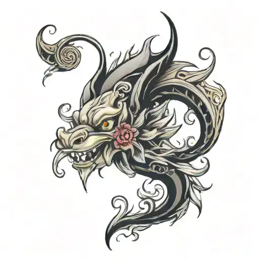 ugly, strong and formal tattoo design idea