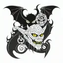 3 cute demon sibling tattoo tattoo design idea
