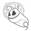 oogie boogie nightmare before Christmas tattoo design idea