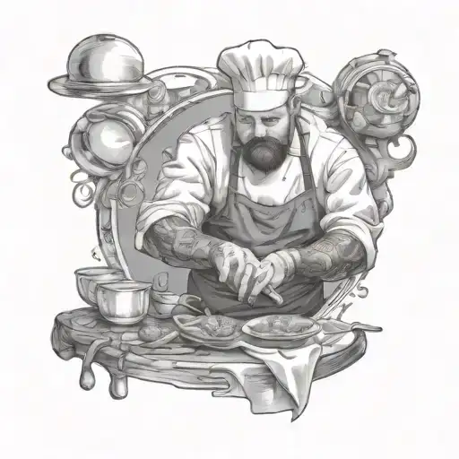 chef preparing tattoo design idea