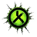 type o negative symbol circle with a negative sign inside it tattoo design idea