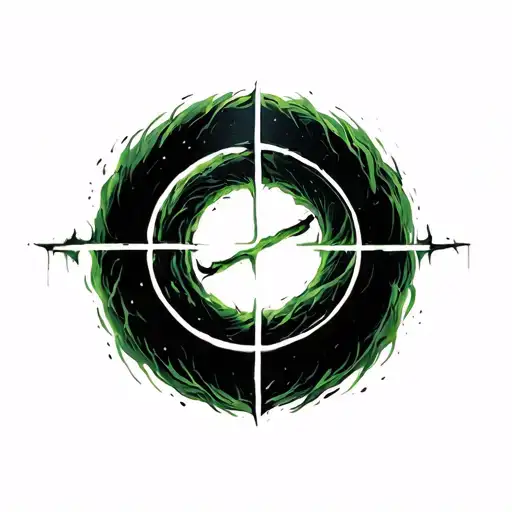 type o negative symbol circle with a negative sign inside it tattoo design idea