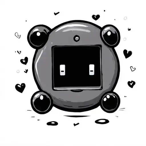 Tamagotchi tattoo design idea