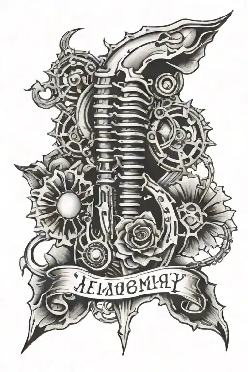 in loving memory tattoo design idea