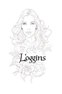 "Loggins"  girly name tattoo design idea